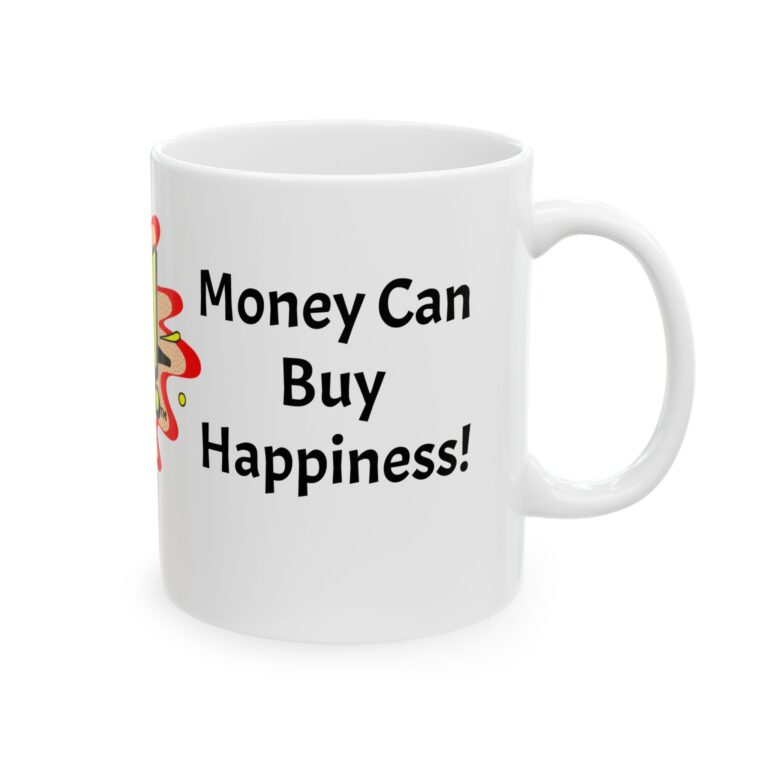 Mythic Mercantile Ceramic Mug - Money can buy happiness - Image 5