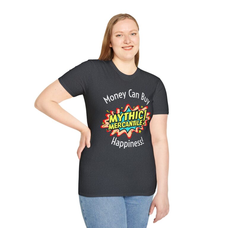 Mythic Mercantile Happiness T-Shirt - Unisex Softstyle Tee - Image 6