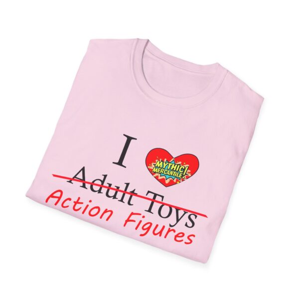 Action Figures Collector Unisex T-Shirt - I Love Adult Toys Design - Image 12