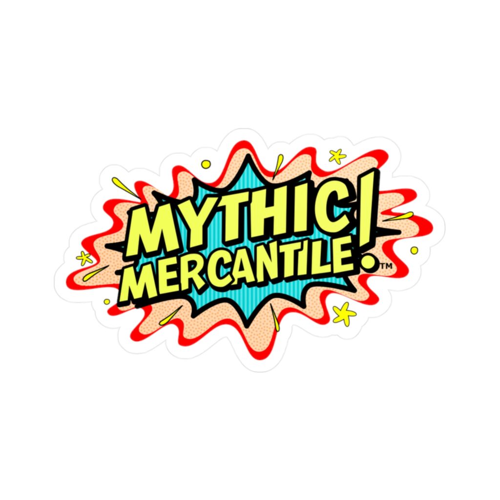 Mythic Mercantile Kiss-Cut Vinyl Decal - Fun Pop Art Sticker for Personalizing Laptops, Water Bottles, and More!