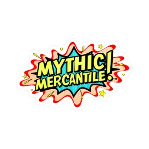 Mythic Mercantile Kiss-Cut Vinyl Decal - Fun Pop Art Sticker for Personalizing Laptops, Water Bottles, and More!