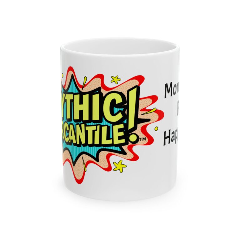 Mythic Mercantile Ceramic Mug - Money can buy happiness - Image 2