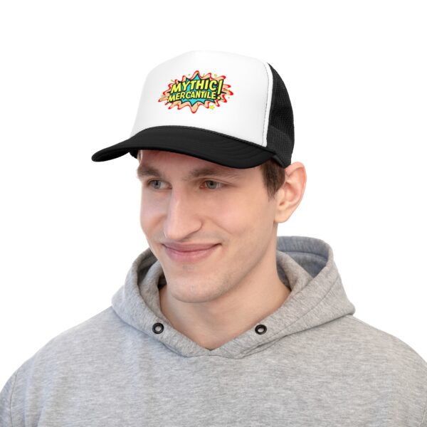 Trucker Cap - Mythic Mercantile Logo - Image 4