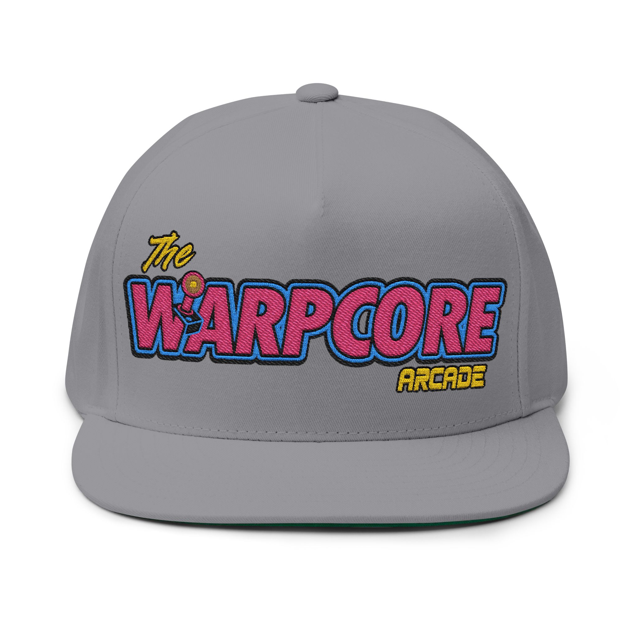 Warpcore Arcade Embroidered Flat Bill Cap — Retro Gaming Snapback - Image 5