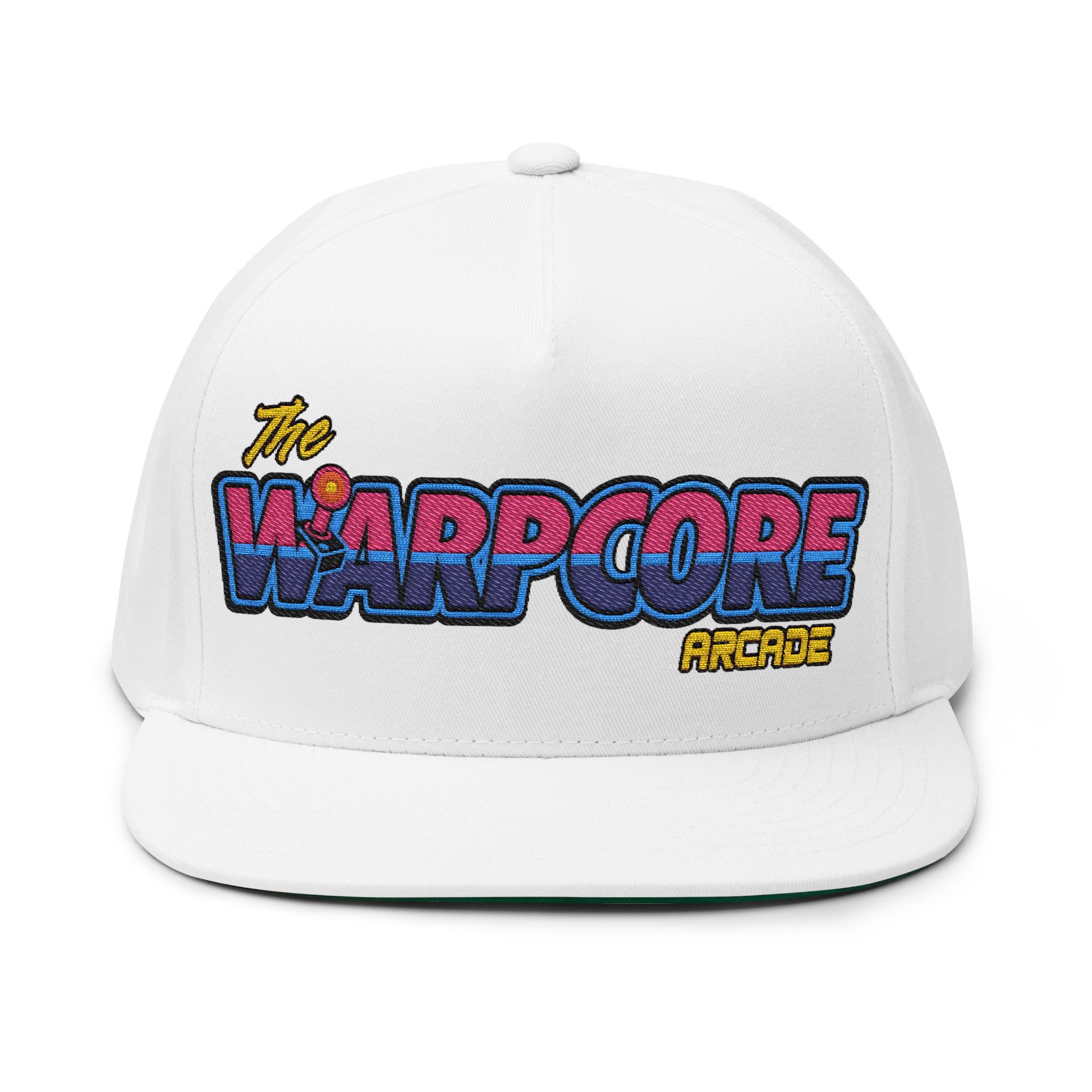 The Warpcore Arcade Retro Embroidered Flat Bill Cap – Snapback - Image 13