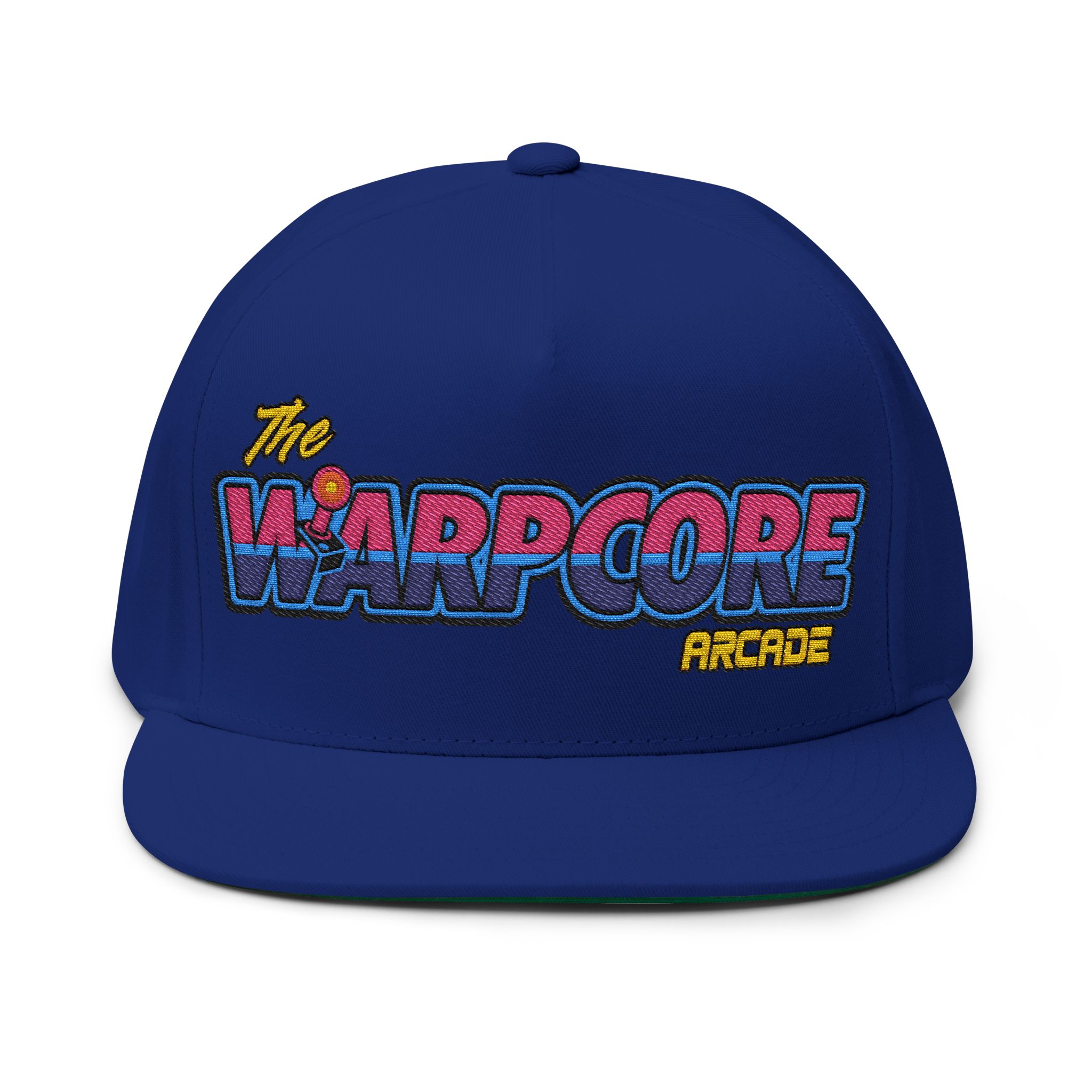 The Warpcore Arcade Retro Embroidered Flat Bill Cap – Snapback