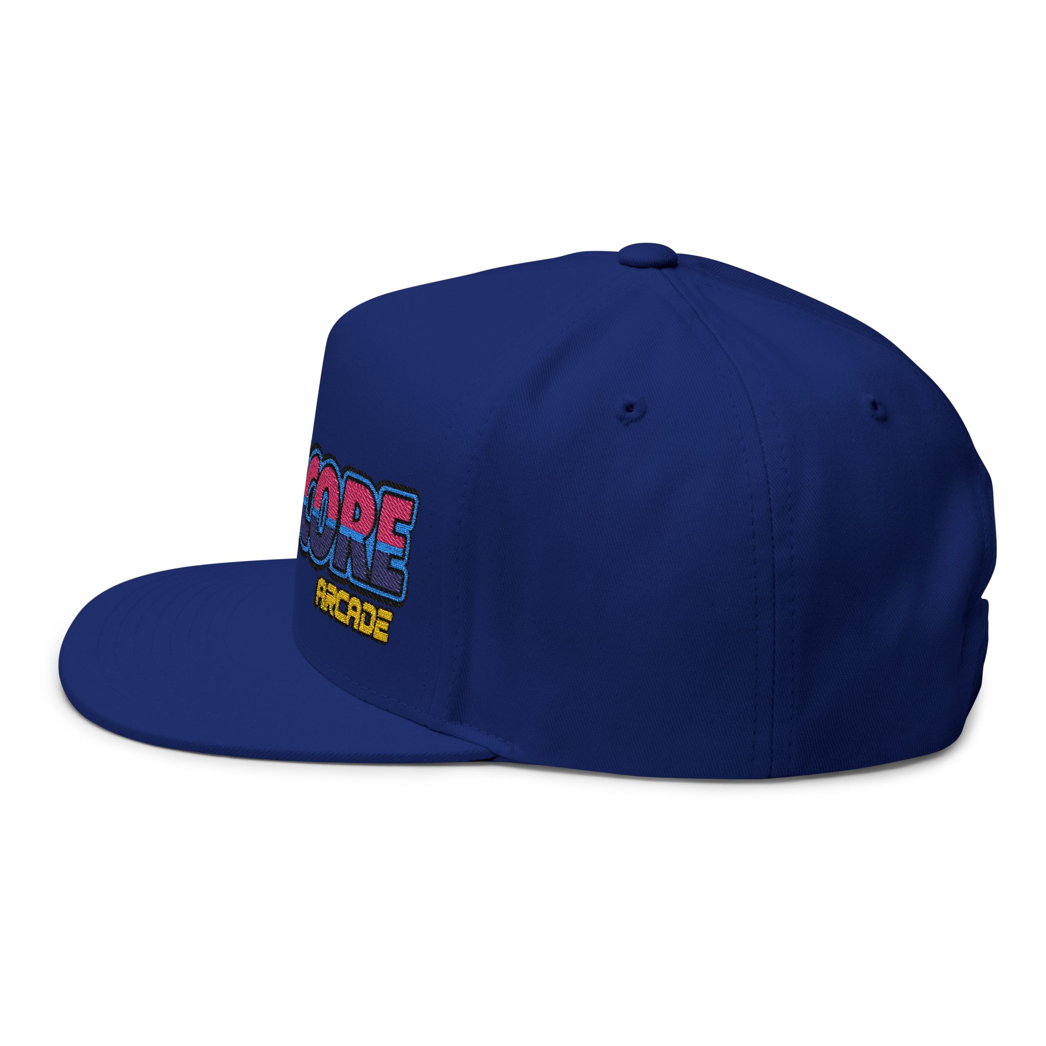 The Warpcore Arcade Retro Embroidered Flat Bill Cap – Snapback - Image 3