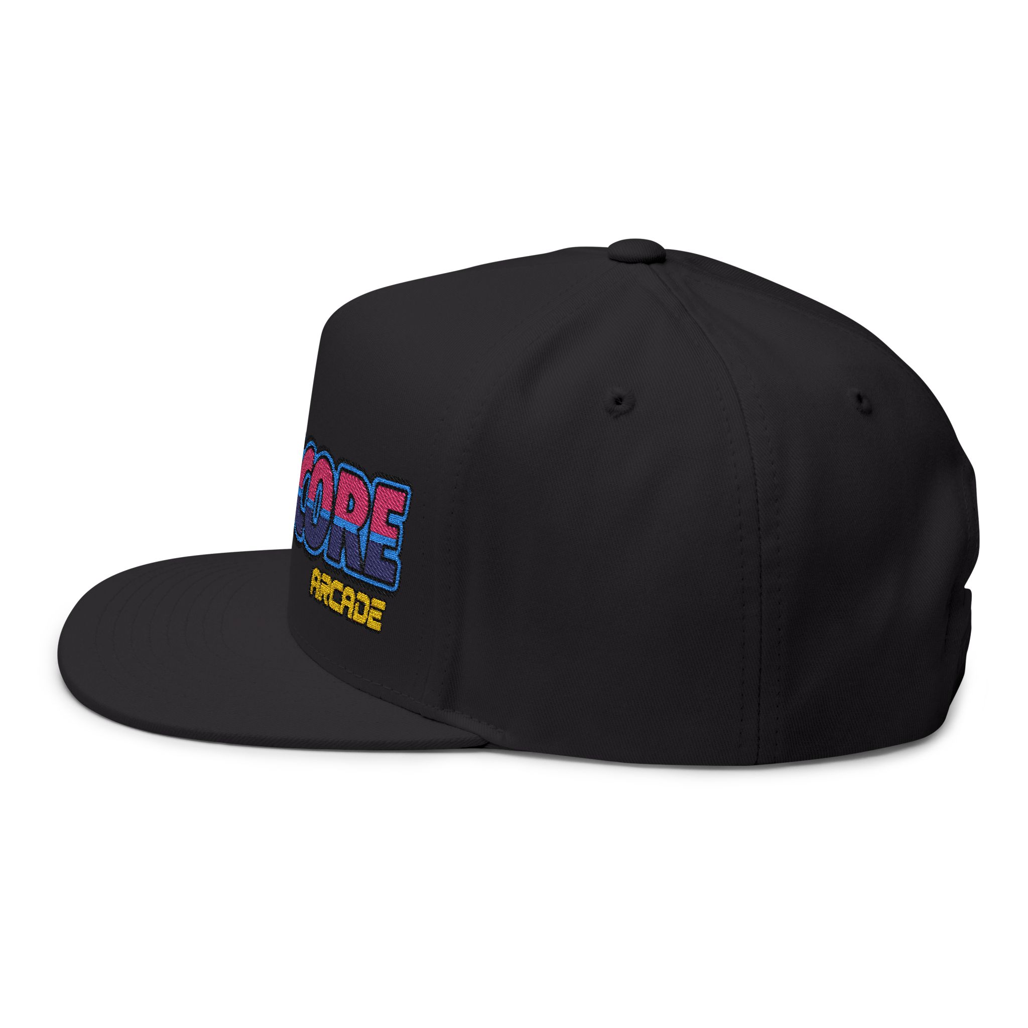 The Warpcore Arcade Retro Embroidered Flat Bill Cap – Snapback - Image 7