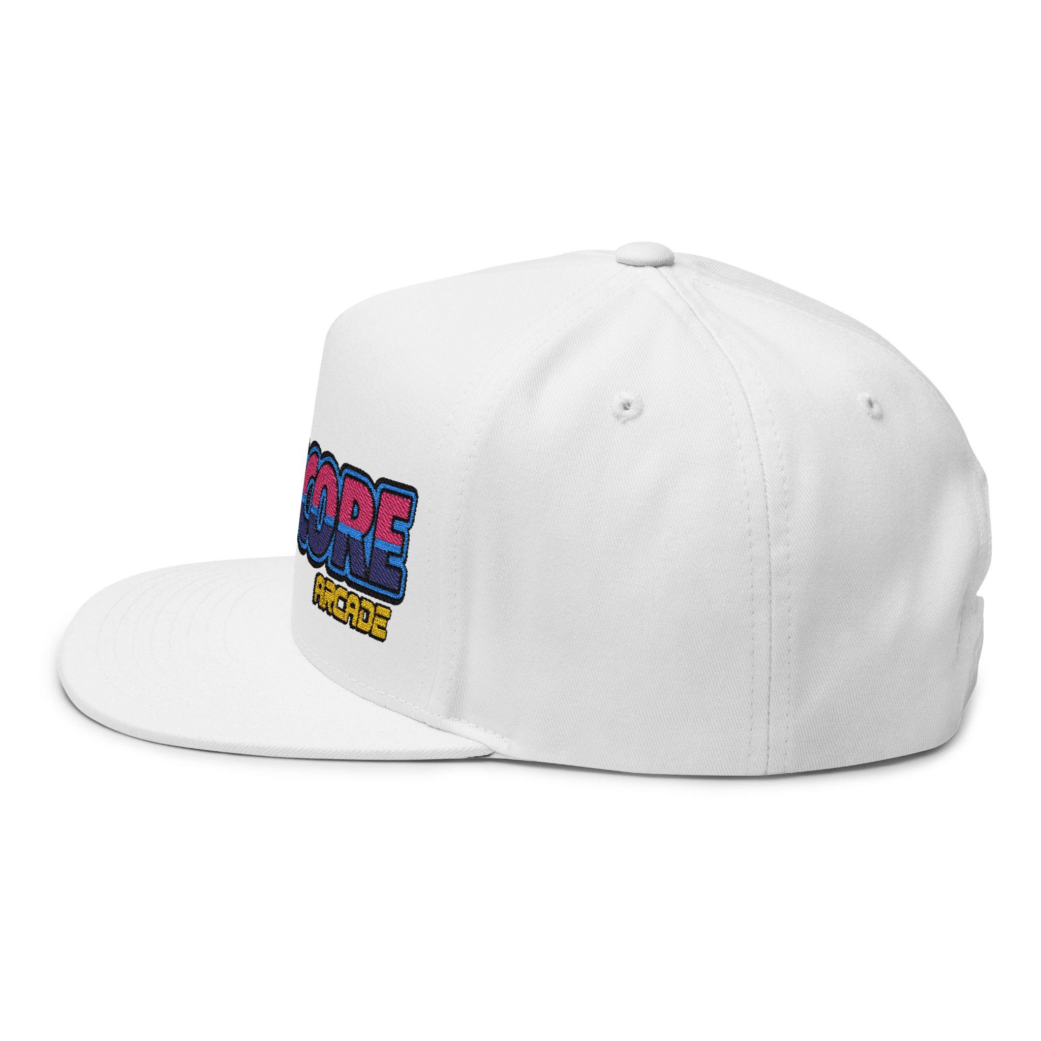 The Warpcore Arcade Retro Embroidered Flat Bill Cap – Snapback - Image 16