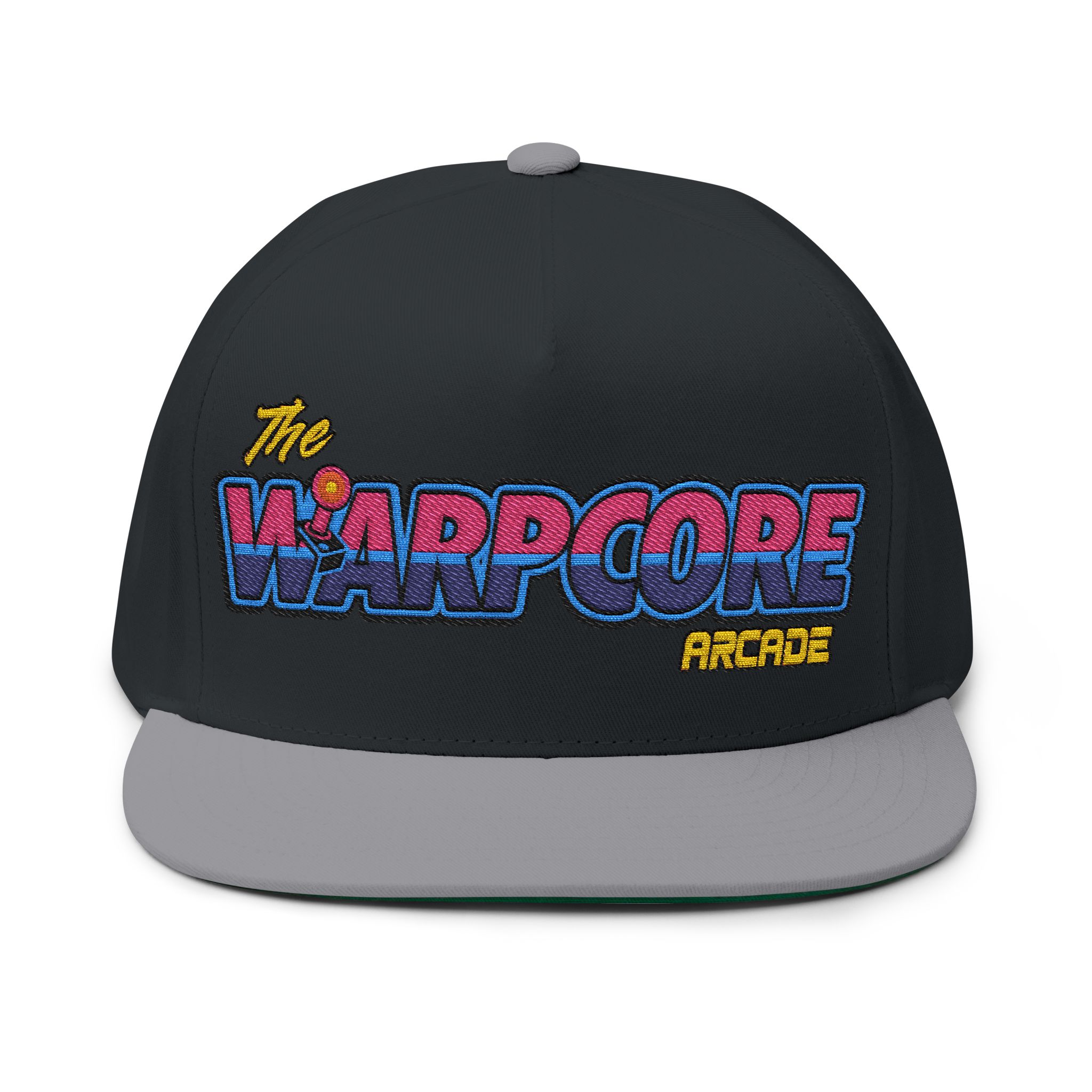The Warpcore Arcade Retro Embroidered Flat Bill Cap – Snapback - Image 9