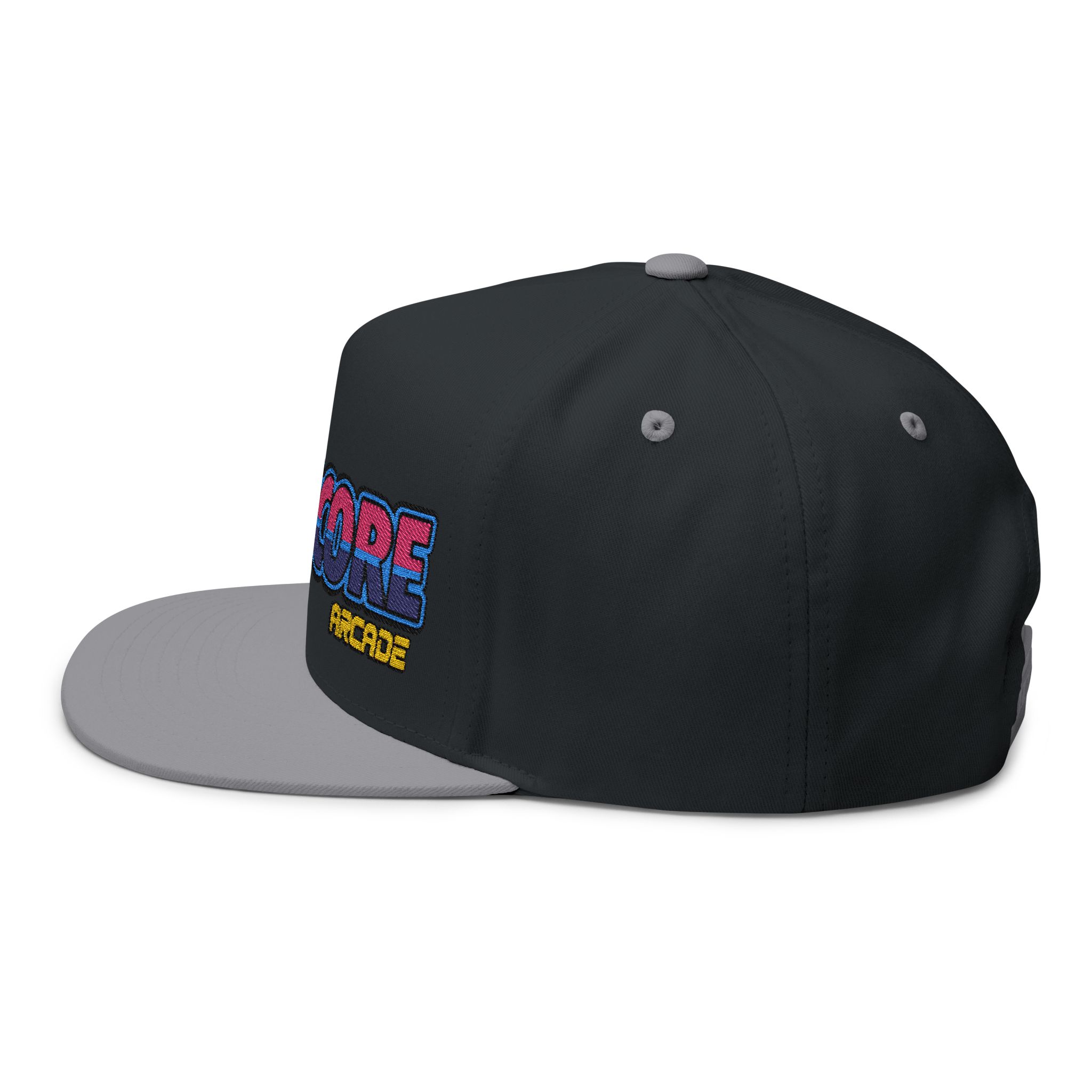 The Warpcore Arcade Retro Embroidered Flat Bill Cap – Snapback - Image 11