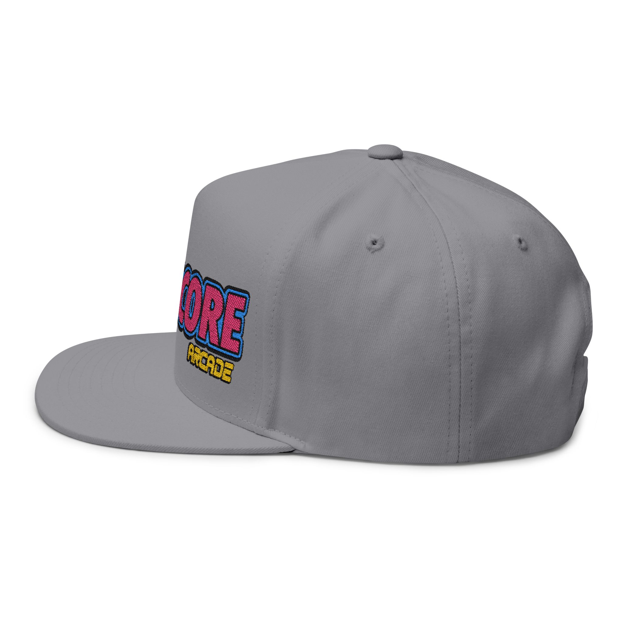 Warpcore Arcade Embroidered Flat Bill Cap — Retro Gaming Snapback - Image 7