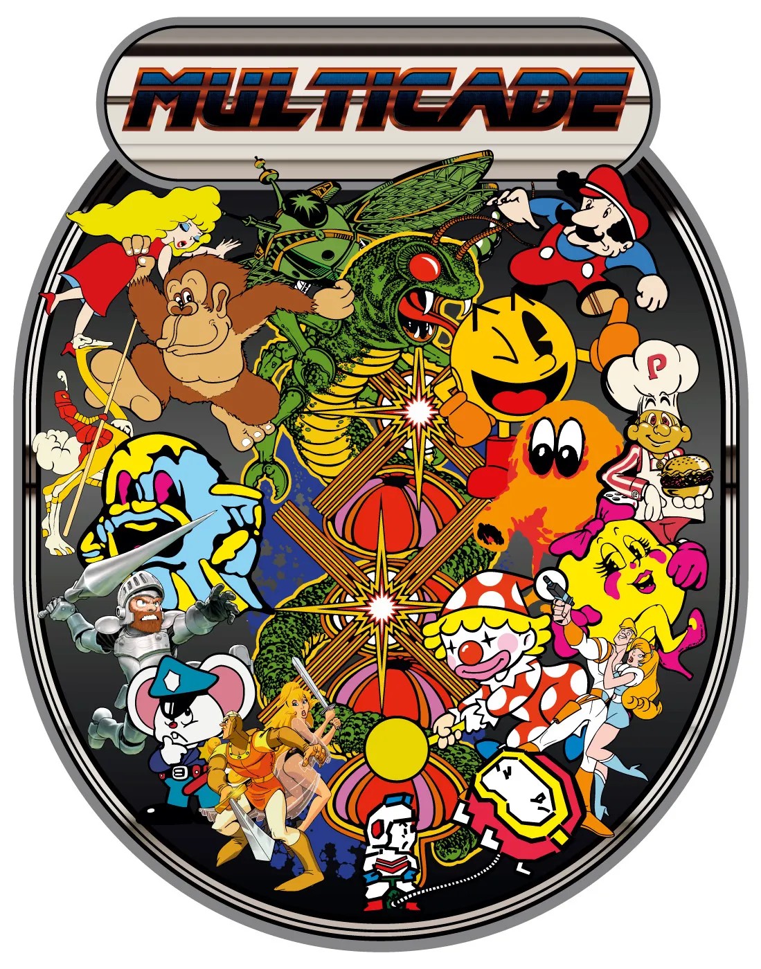Retro Multicade Artwork
